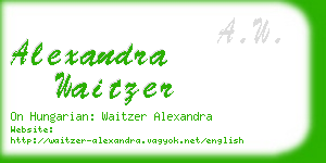 alexandra waitzer business card